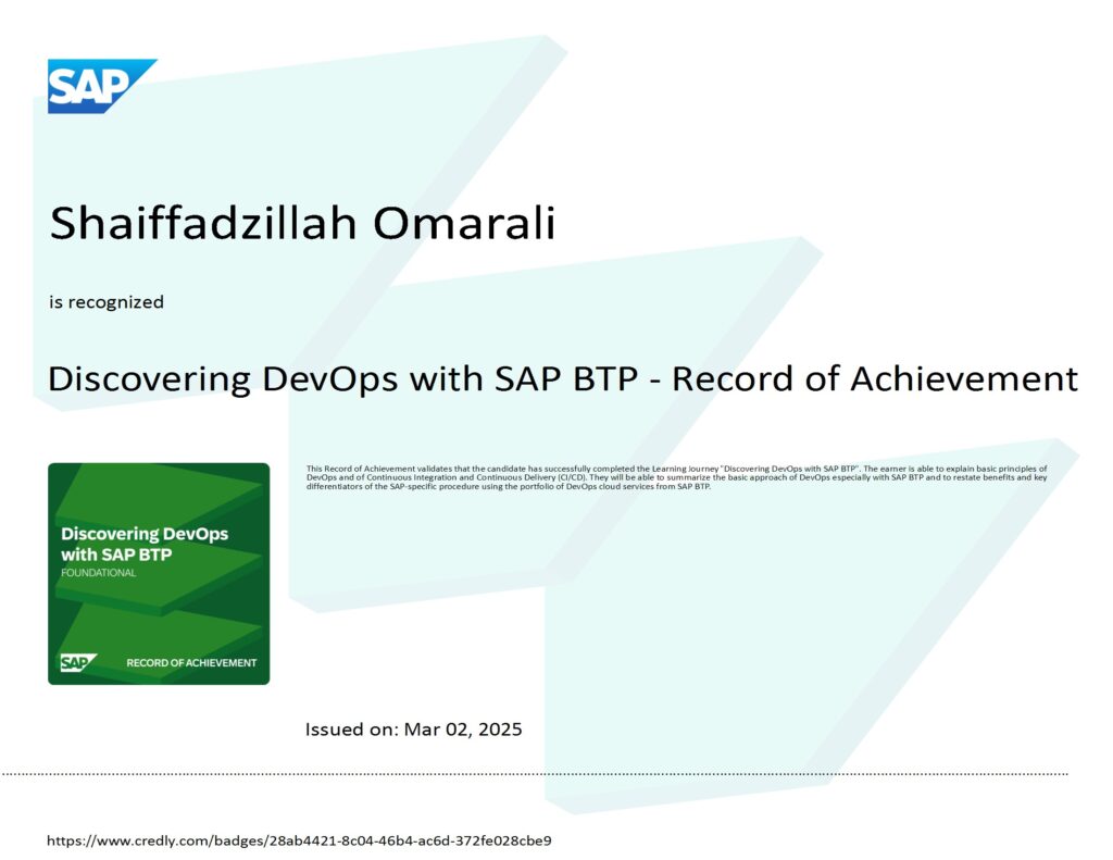 Discovering DevOps with SAP BTP