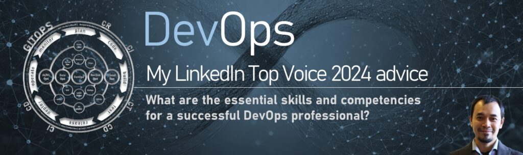 This is my 4th Top Voice badge awarded by the LinkedIn Community. This time the award is on Digital Transformation for my part in elaborating and visualizing to the community on the complementary importance of digital innovation and digital transformation by means of the agile DevOps practice.

Personally (and from professional networks), my two most monumental advocacies of the term Digital Transformation via my white-blue inrticate documentation, and the socialization of the term Digital Transformation. [ ... ]